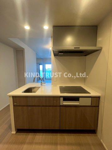 シエリア梅田豊崎のキッチン|コンパクトなキッチンで掃除もラクラク