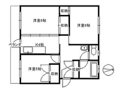栃木県小山市　区分の間取り