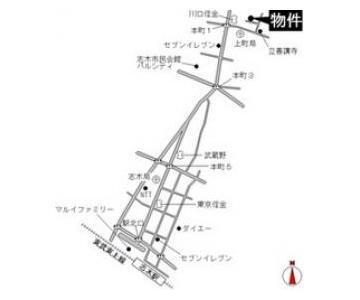 エステートピア桂の地図