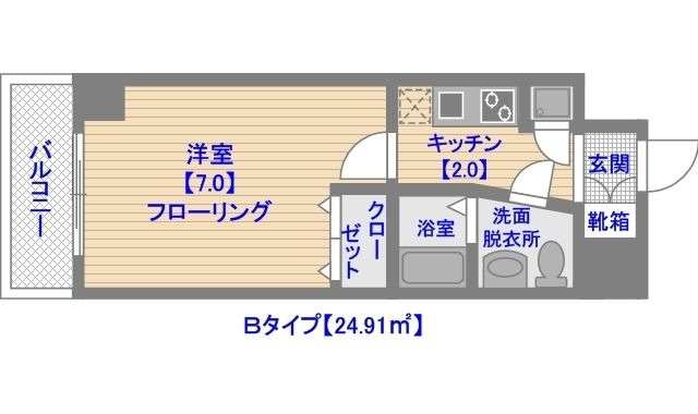 ピュアドームエクサイト博多アネックスの間取り