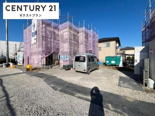 渋川行幸田 2号棟の前面道路含む現地写真