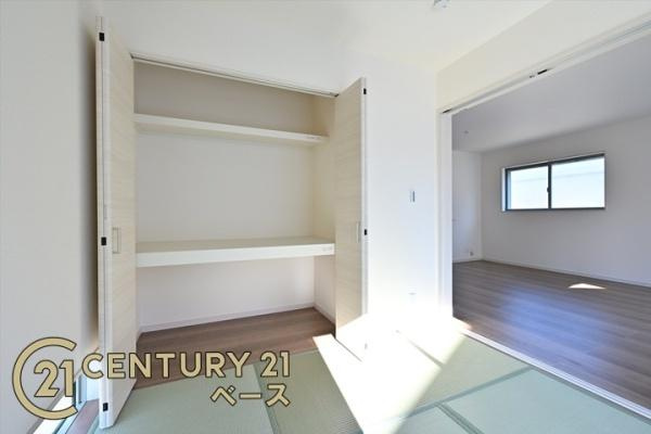 リーブルガーデン指柳町 ２号棟 ／新築一戸建の収納|■現地撮影写真■和室にも収納スペース完備！