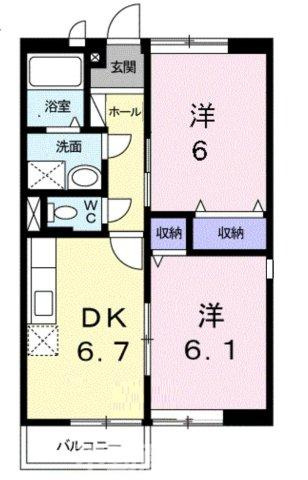 サンシャインＡの間取り