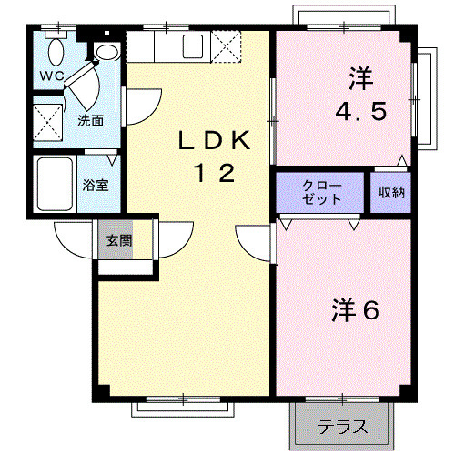 グリーンハイツ塚崎Ｂの間取り