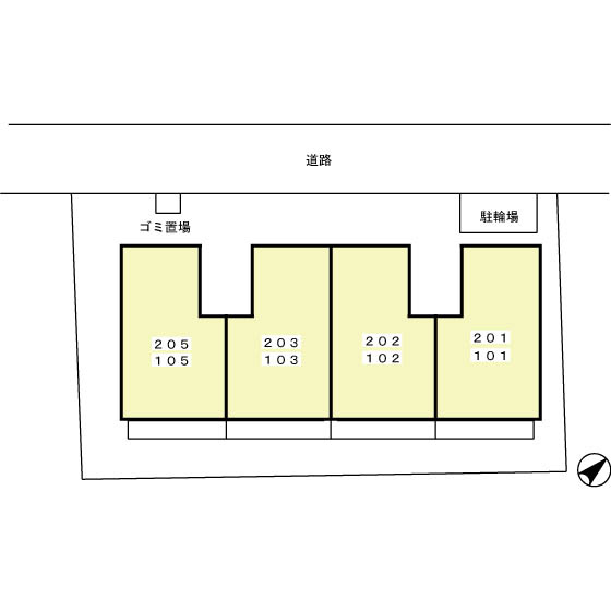アベニューの区画図