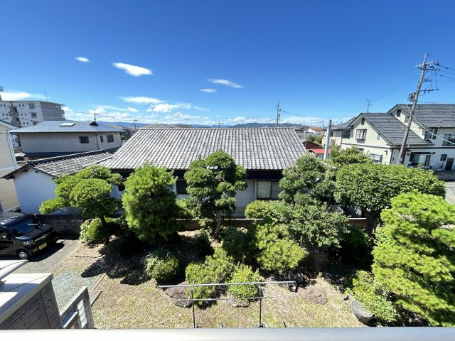 広さがココロをほどく家　熊本県南区御幸笛田4丁目の展望|2階ベランダからの眺望。南側には高い建物がなく気持ちの良い空が続きます。