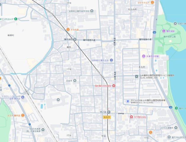 18(土)19(日)現地説明会　大津市本丸町　限定1邸の地図