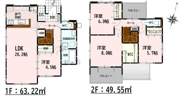 よかタウン／合志市合生3期／１６号棟の間取り