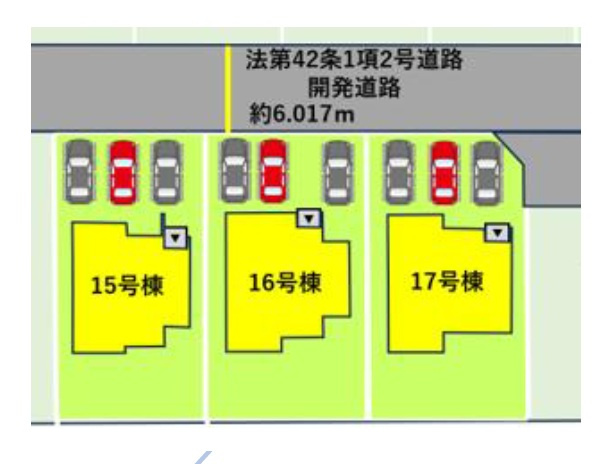 よかタウン／合志市合生3期／１７号棟の区画図