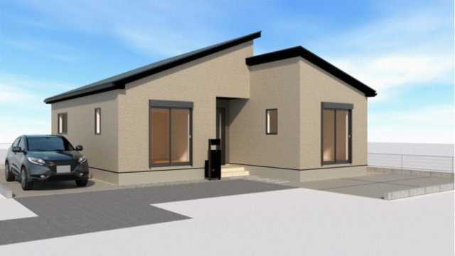 藤岡市下栗須第１期（全3棟１区画）3号棟の外観パース|外観パースです