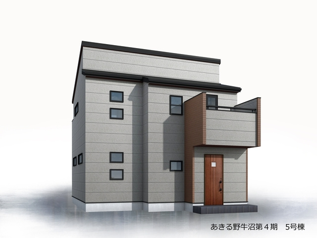 あきる野牛沼第4期　新築　全11棟　5号棟の外観パース|外観パースにつき実際とは多少異なる場合があります