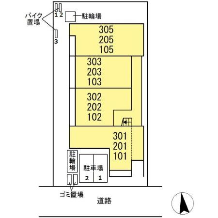 セレスティア東葛西Ⅳの区画図