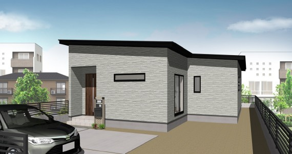 瀬戸町　新築戸建ての外観パース