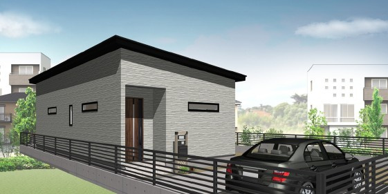 瀬戸町　新築戸建ての外観パース