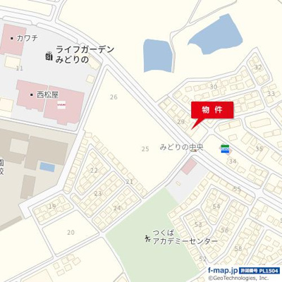 【地図】 | ウイングみどりの中央テナント