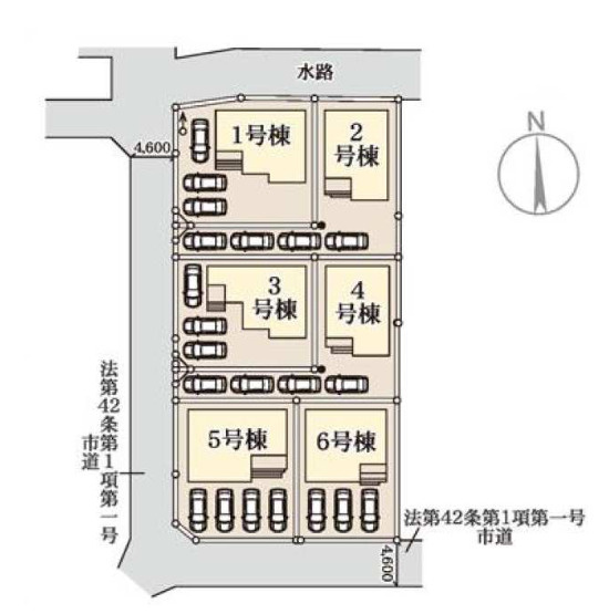 【区画図】 | 高崎市石原町第24　1号棟