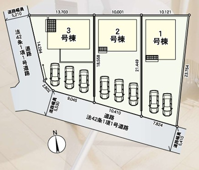 【区画図】 | Cradle garden深谷市武蔵野第2　新築住宅