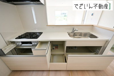 【キッチン】 | Cradle garden深谷市武蔵野第2　新築住宅 | ≪1号棟≫
現地(2025年9月撮影)