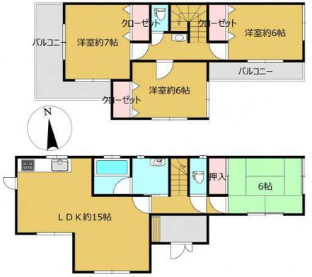 【間取り】 | 船橋市夏見台４丁目