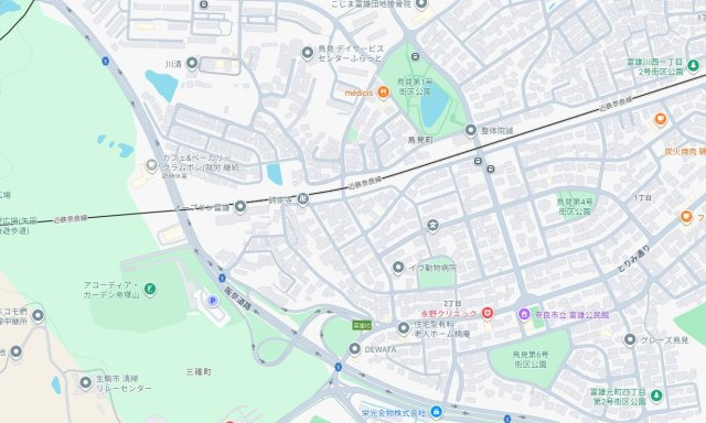 1(土)2(日)現地説明会　奈良市鳥見町　の地図