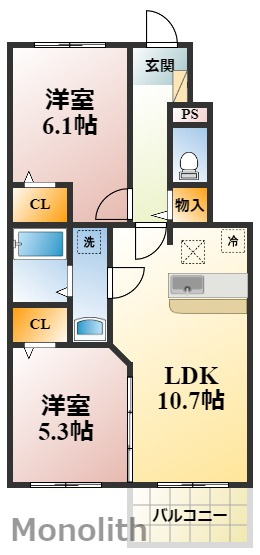 プチシャの間取り