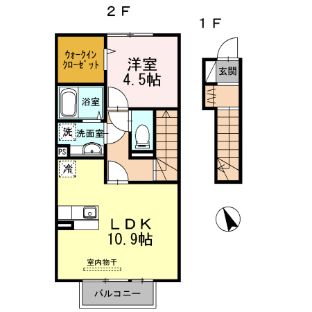 セジュールプランドールＡの間取り