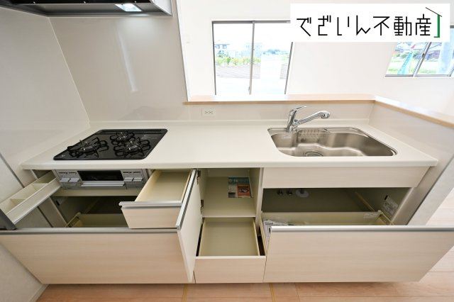 【キッチン】 | Cradle garden深谷市武蔵野第2　新築住宅 | ≪3号棟≫
現地(2025年9月撮影)