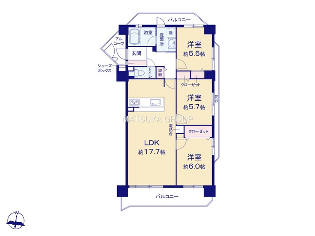 【間取り】の画像