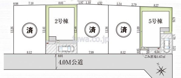 【新築分譲住宅】朝霞市膝折町18期の区画図