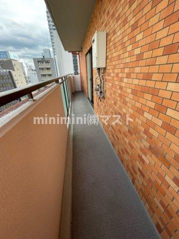 インプルーブ天満橋のバルコニー