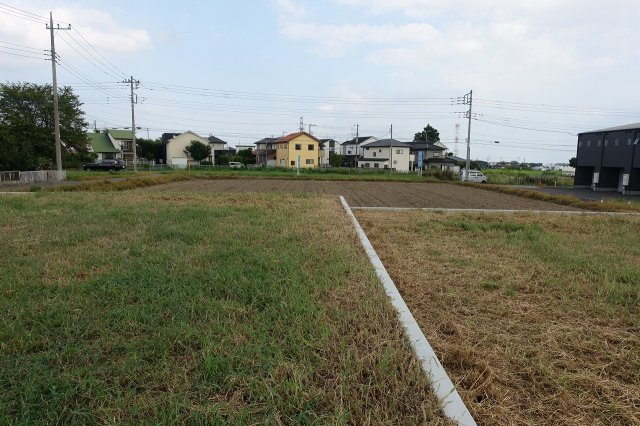 高崎市箕郷町下芝　全４区画分譲地　②の外観|南側境界を西から東方向