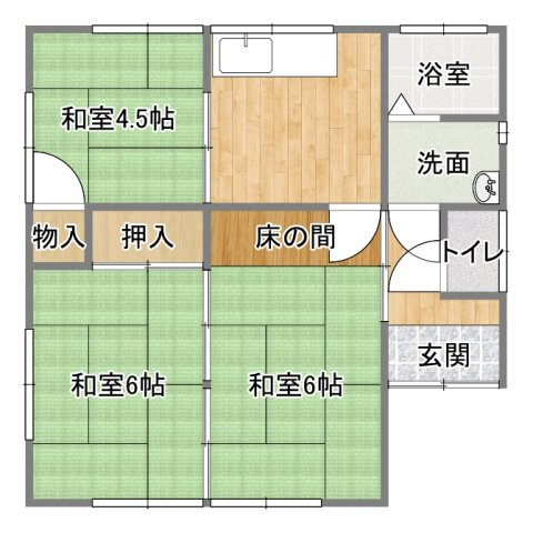 佐糠東2丁目戸建の間取り