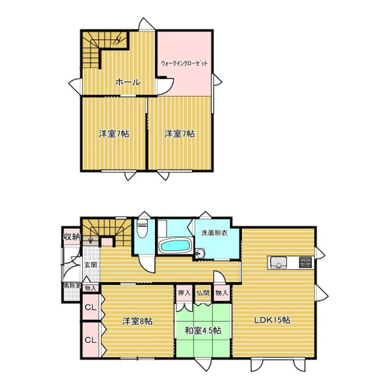 【間取り】 | 網走市駒場南４丁目６番７号　中古売家