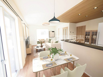 【和室】 | 奈良市鳥見町２丁目の新築一戸建 全３区画 | １号地和室完成イメージ／南向きですので、陽あたり良好です♪