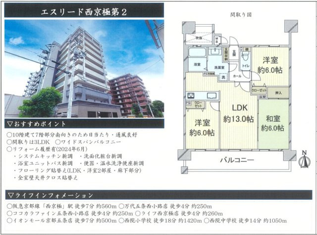 エスリード西京極第２の間取り