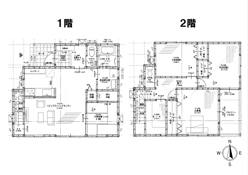 太宰府市五条１丁目　戸建ての間取り