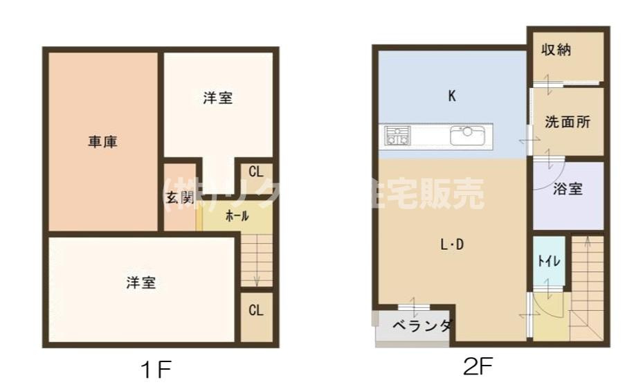 仁和寺町　未入居一戸建ての間取り|間取り図はいかがですか？ご希望を叶える間取りですか？リビングの広さは？水回りの位置は？カウンターキッチン？など色々な情報が集約されています。弊社ではリフォームなどのご相談も承っております。