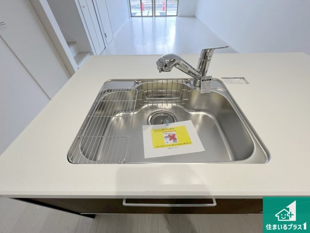 栗東市小柿　第2期　新築一戸建ての設備|広々としたシンクで食器洗いも楽々！