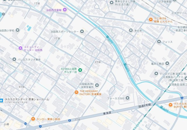 栗東市小柿　第2期　新築一戸建ての地図