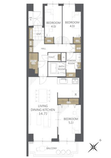 【間取り】パークサイド町田 