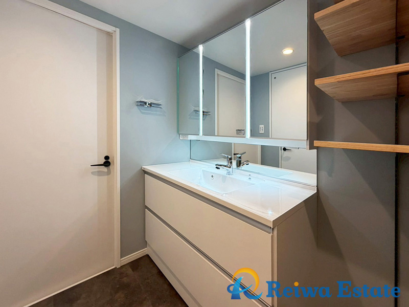 ライトタウン茅ヶ崎4号棟の独立洗面台