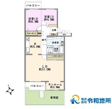 ライトタウン茅ヶ崎4号棟の間取り