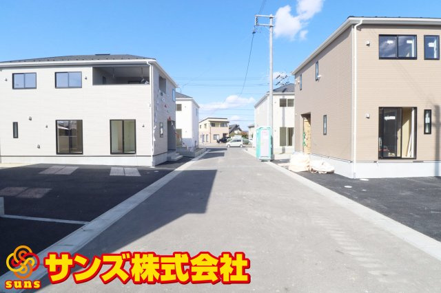 郡山市富田町大徳南第19　　　1号棟　　小山田小学校、郡山第6中学区の外観|東側前面道路