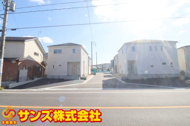 郡山市富田町大徳南第19　　　1号棟　　小山田小学校、郡山第6中学区の外観|北側から見た区画全体♪