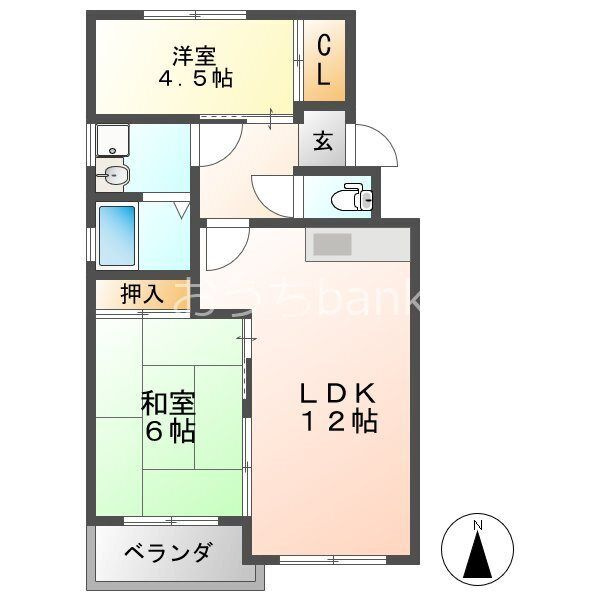 プリムローズマキBの間取り