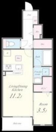 【間取り】 | コート・ド・ボーヌ深江南南棟