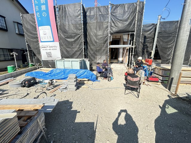 新築　高崎市箕郷町下芝第8　クレイドルガーデン　4号棟の駐車場|現地写真　駐車スペースは並列2台分可能です！
