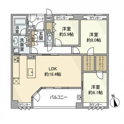 プライマージュ加賀の間取り