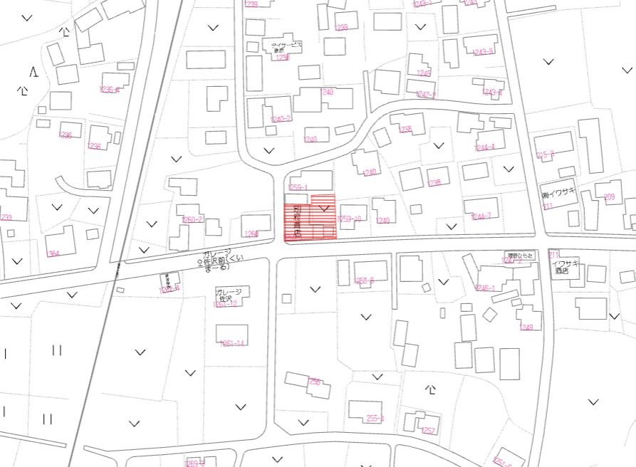 北諸県郡三股町大字餅原の売地の土地図