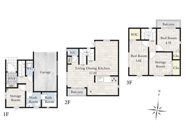 【間取り】 | 陽の光をたっぷりと浴びながら気持ち良く生活が出来ます。夢のマイホーム、夢ではなく実現出来ます！見学・ご相談等、お気軽にご連絡下さい。
